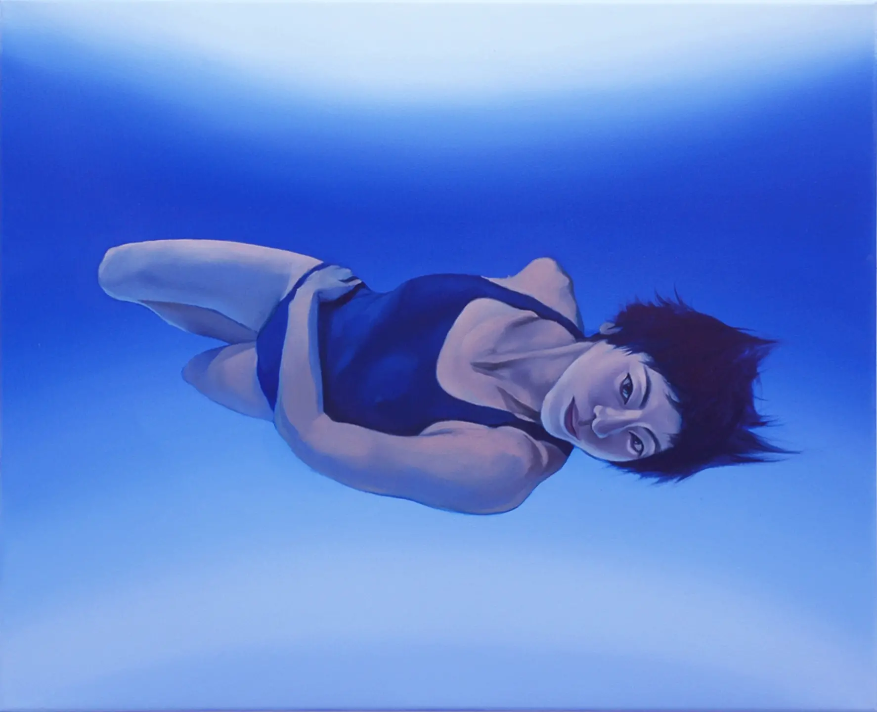 Stockholm mermaids - Chih-Lin Yeh, 2023, olja på duk/oil on canvas, 80 x 65 cm